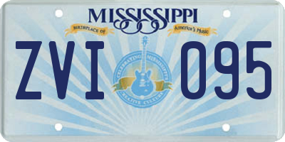 MS license plate ZVI095