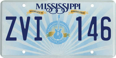 MS license plate ZVI146