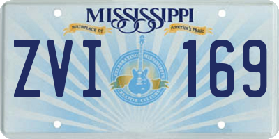 MS license plate ZVI169