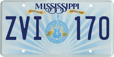 MS license plate ZVI170
