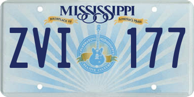 MS license plate ZVI177