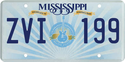 MS license plate ZVI199