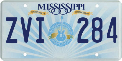MS license plate ZVI284