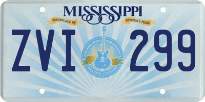 MS license plate ZVI299