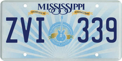 MS license plate ZVI339