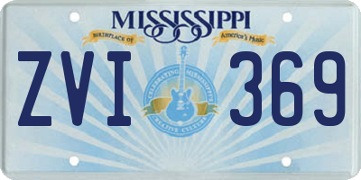 MS license plate ZVI369