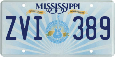 MS license plate ZVI389