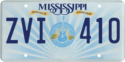MS license plate ZVI410
