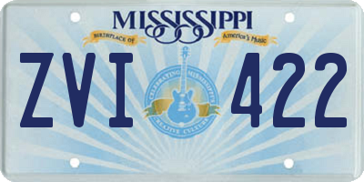 MS license plate ZVI422