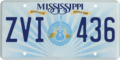 MS license plate ZVI436