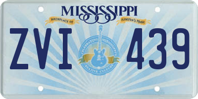 MS license plate ZVI439