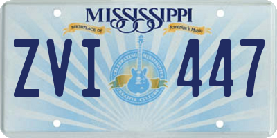 MS license plate ZVI447