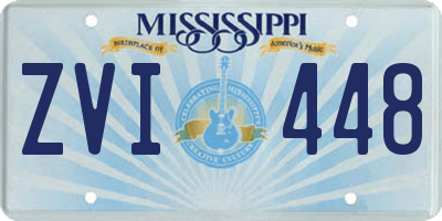 MS license plate ZVI448