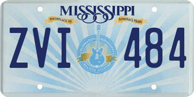 MS license plate ZVI484