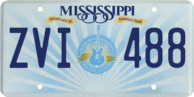 MS license plate ZVI488