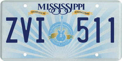 MS license plate ZVI511
