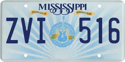 MS license plate ZVI516