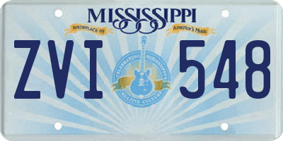 MS license plate ZVI548