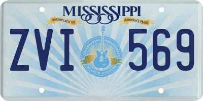 MS license plate ZVI569