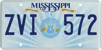 MS license plate ZVI572