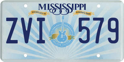 MS license plate ZVI579