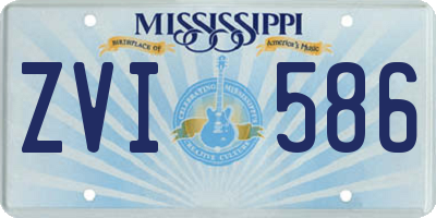 MS license plate ZVI586