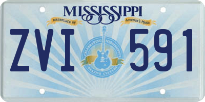 MS license plate ZVI591