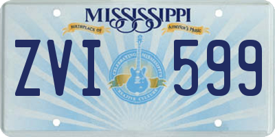 MS license plate ZVI599