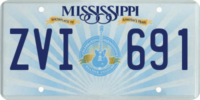 MS license plate ZVI691