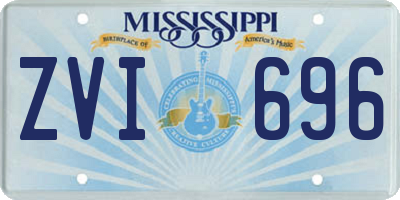 MS license plate ZVI696
