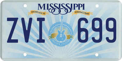 MS license plate ZVI699