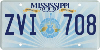 MS license plate ZVI708