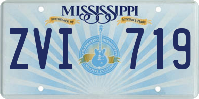 MS license plate ZVI719