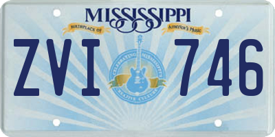 MS license plate ZVI746