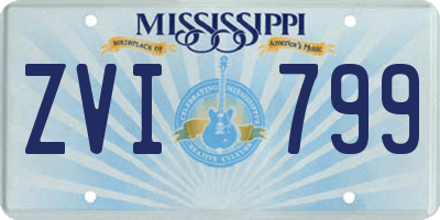 MS license plate ZVI799