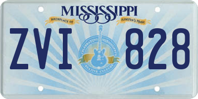 MS license plate ZVI828