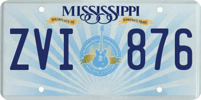 MS license plate ZVI876