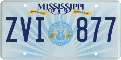 MS license plate ZVI877