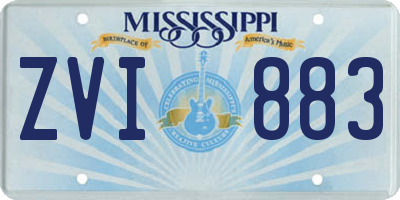 MS license plate ZVI883