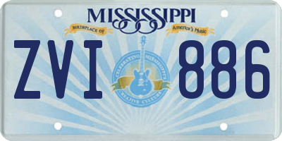MS license plate ZVI886