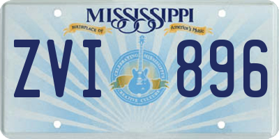 MS license plate ZVI896