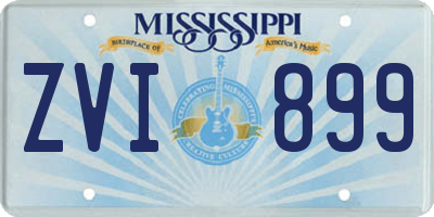 MS license plate ZVI899