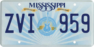 MS license plate ZVI959