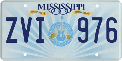 MS license plate ZVI976