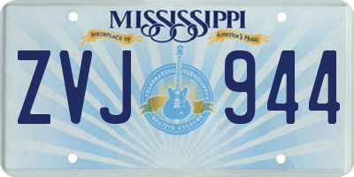 MS license plate ZVJ944
