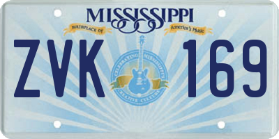 MS license plate ZVK169