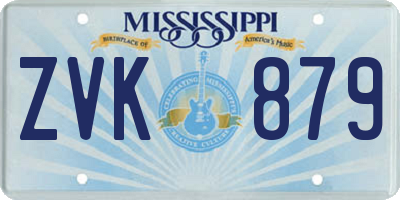 MS license plate ZVK879