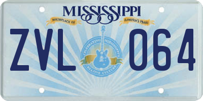 MS license plate ZVL064