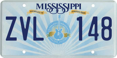 MS license plate ZVL148