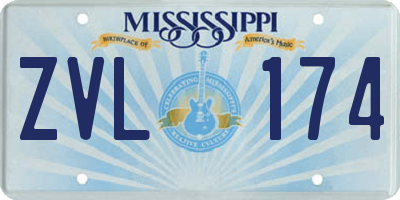 MS license plate ZVL174